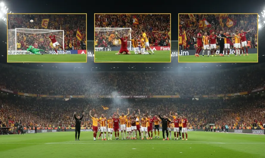 Galatasaray, Fenerbahçe’yi 3-0 Yenerek Şampiyonluk Yolunda Büyüktü